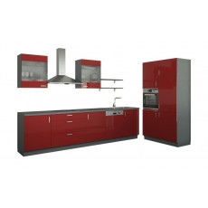 Küchenzeile ohne Elektrogeräte  Frankfurt ¦ rot Küchen-online > Küchenblöcke ohne E-Geräte - Höffner Rot