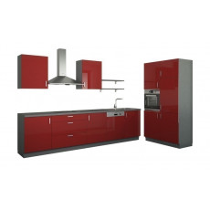 Küchenzeile ohne Elektrogeräte  Usedom ¦ rot Küchen-online > Küchenblöcke ohne E-Geräte - Höffner Rot